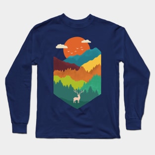 Mountains Layers Long Sleeve T-Shirt